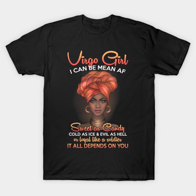 Virgo Birthday Queens Are Born in August 23 - September 22 T-Shirt by carlostevet